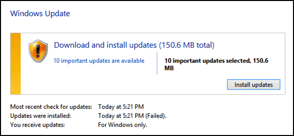 available updates for windows 10